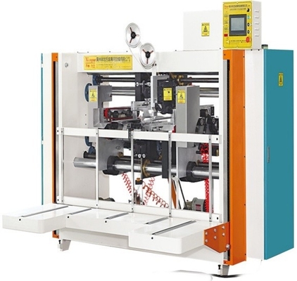 Macchina per collazione semiauto a due teste 120 mm di passo per cartone stampato offset