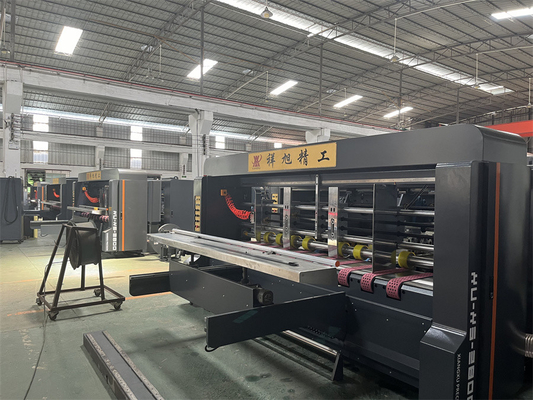 Black Businesses Automatic Carton Folding Machine con alimentatore a vuoto