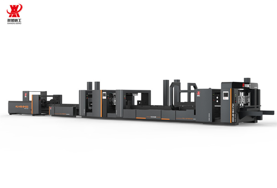 Cartone che fa cartellone automatico Gluer Stitcher doppio cucito nero con PLC