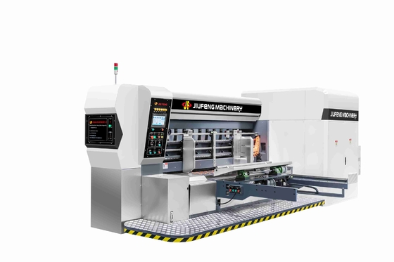 1.5-11MM Spessore G6-0924 Feeder di bordo a piombo 4 Stampa a colori + slotter + cutter a stampo + Gluer in linea per cartelle